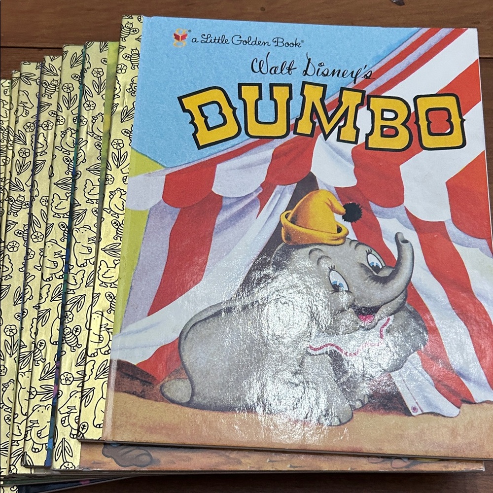 Walt Disney's Lot of 8 Little Golden Book - Bright Vintage Covers exc